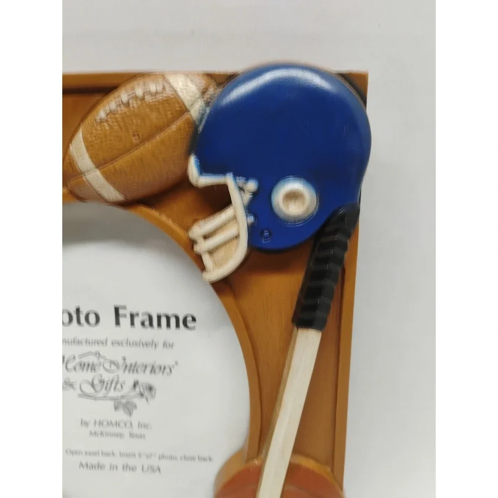 Home Interiors Homco Hanging Tabletop Sports Picture Photo Frame 5x7 Vintage - Picture 5 of 7